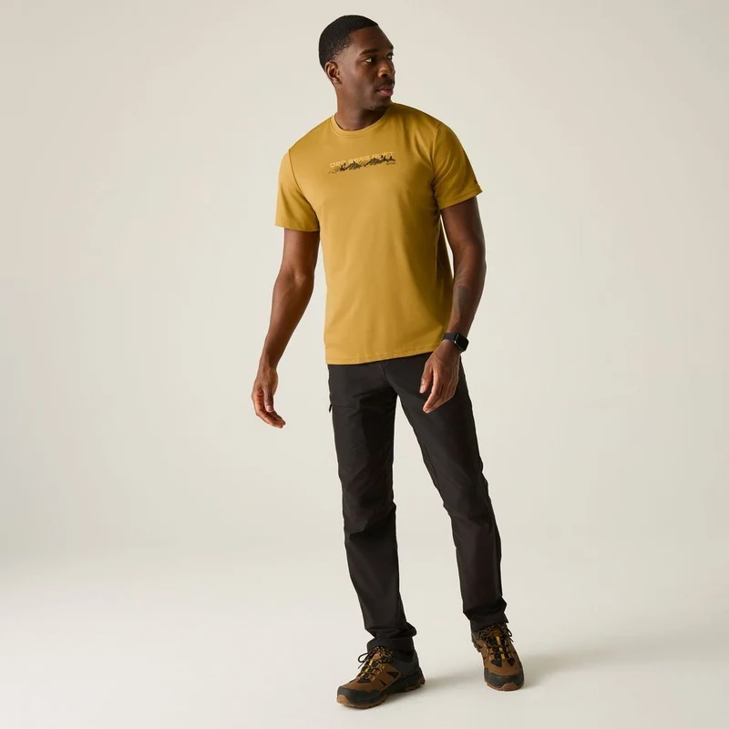 Regatta Fingal Slogan T-Shirt Herren wood-brown