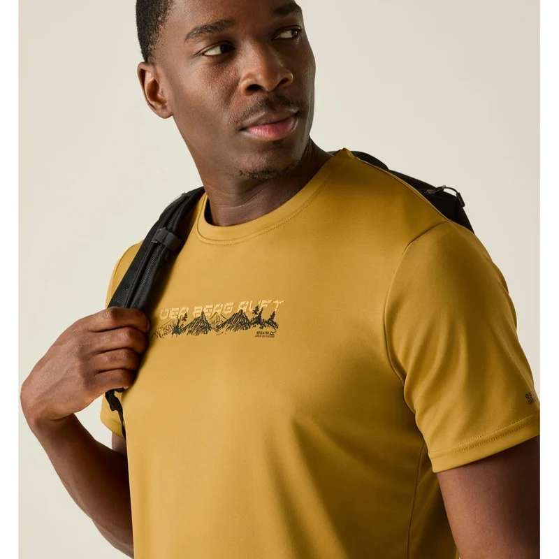 Regatta Fingal Slogan T-Shirt Herren wood-brown