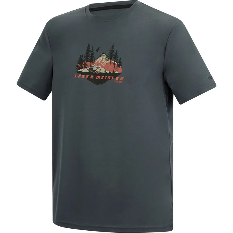 Regatta Fingal Slogan T-Shirt Herren dark-storm
