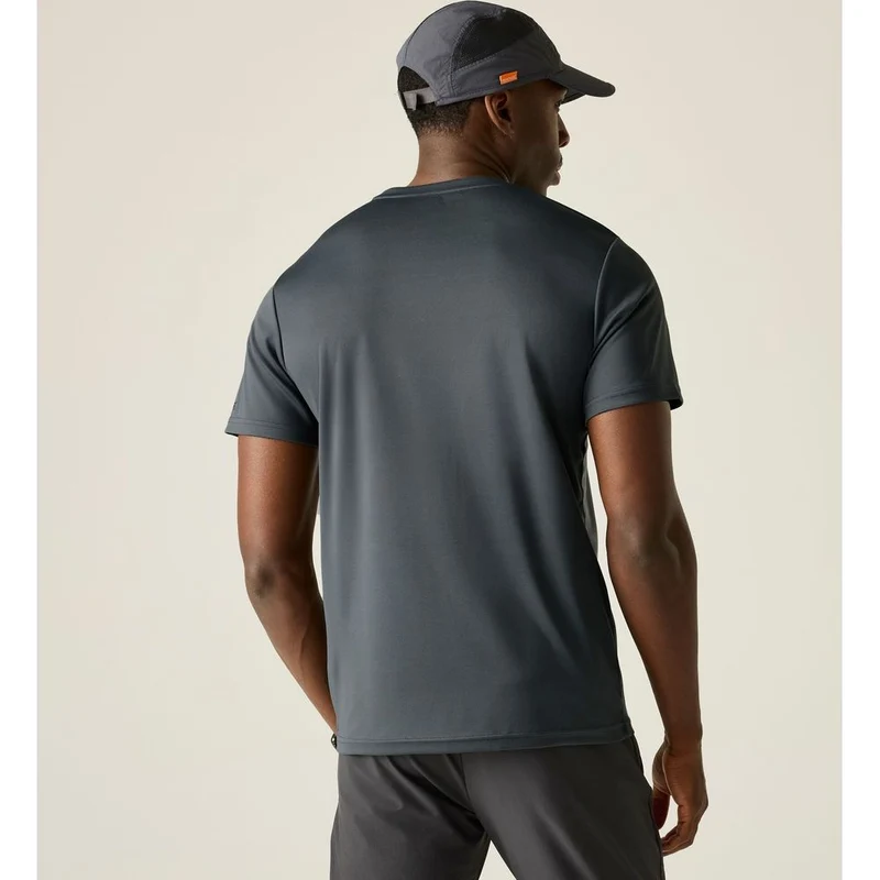 Regatta Fingal Slogan T-Shirt Herren dark-storm