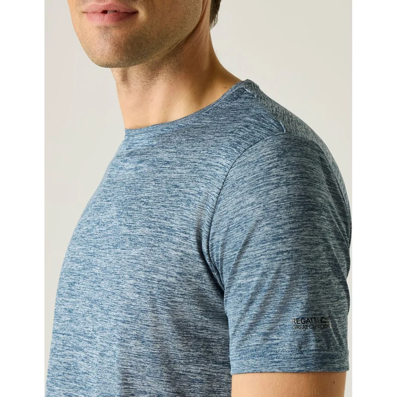 Regatta Fingal Edition Marl Funktionsshirt Herren china-blue