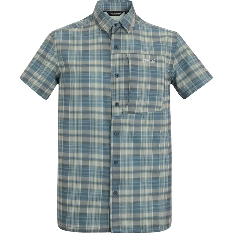 Regatta Anti Insect Travel Light Hemd Herren china-blue-check