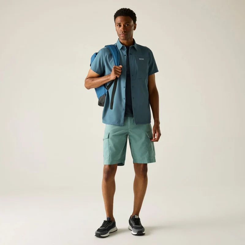 Regatta Anti Insect Travel Light Hemd Herren china-blue