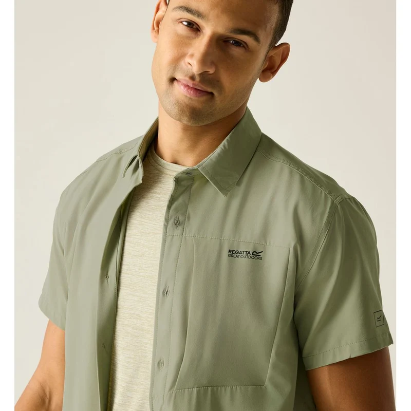 Regatta Anti Insect Travel Light Hemd Herren light-sage