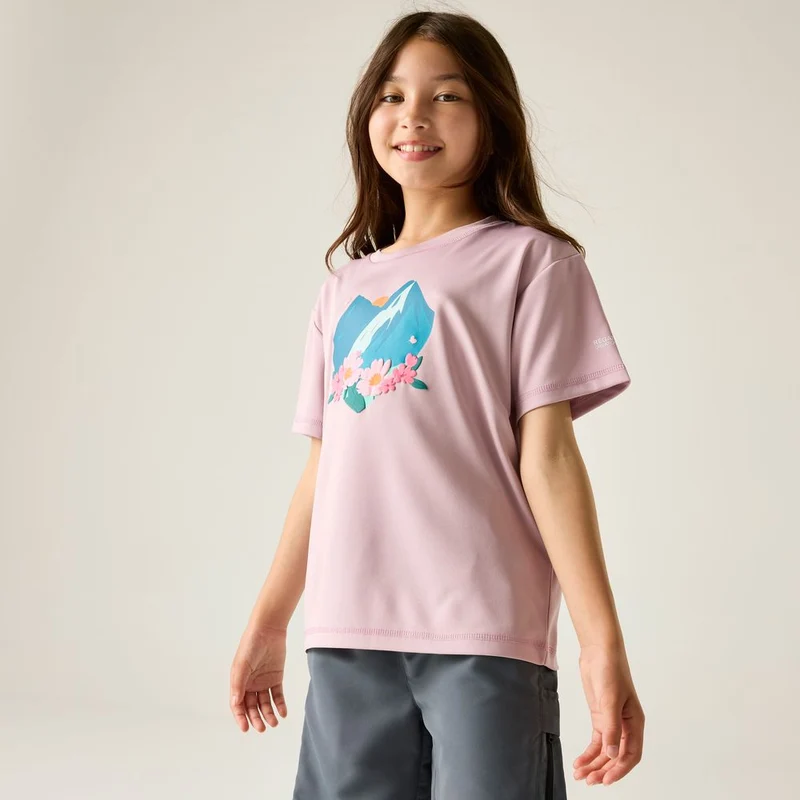 Regatta Aria Funktionsshirt Kinder powder-lilac