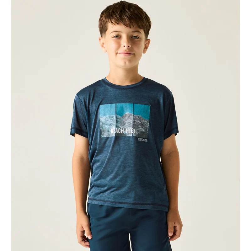 Regatta Alvarado Funktionsshirt Kinder navy-marl