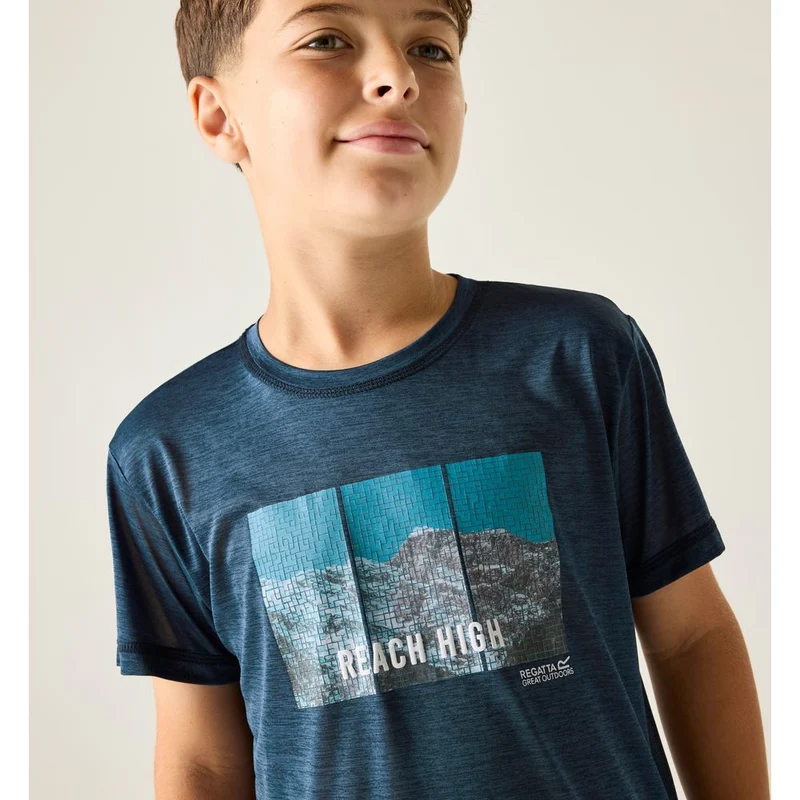 Regatta Alvarado Funktionsshirt Kinder navy-marl