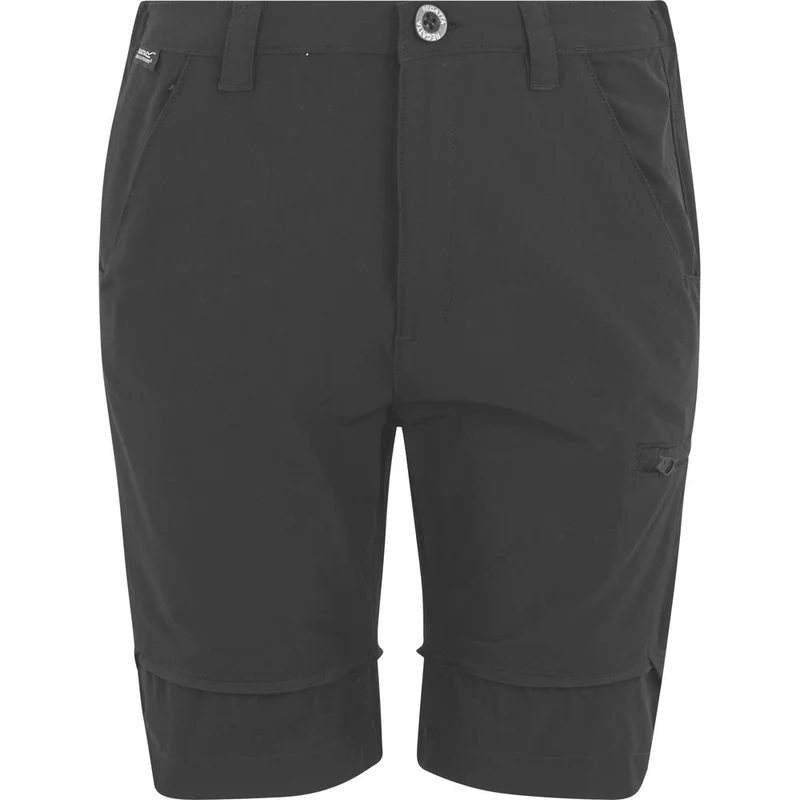 Regatta Highton Stretch Zip Off Walking Kinder Outdoorhose dark grey