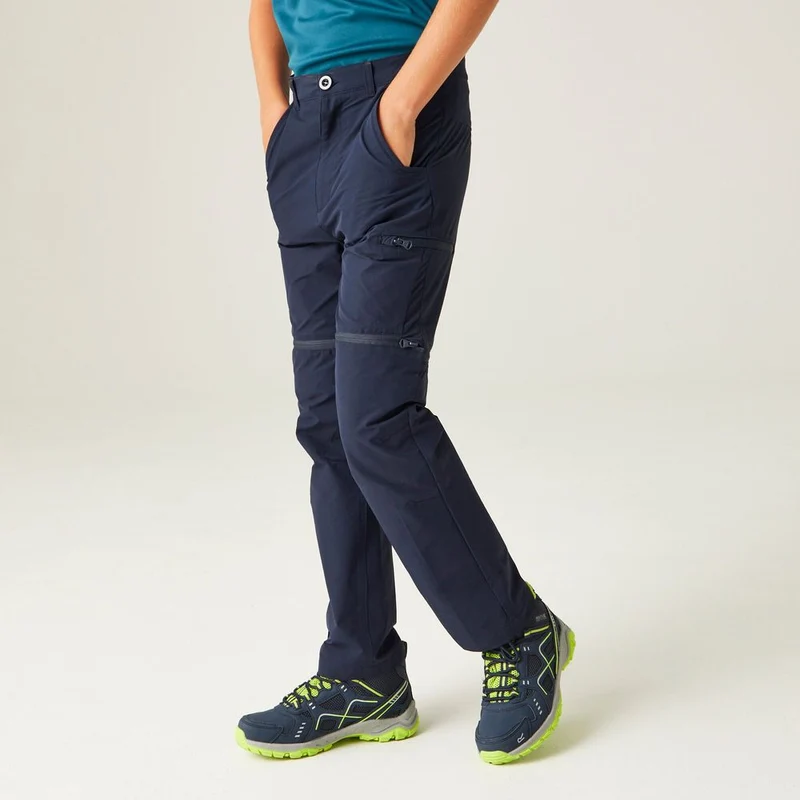 Regatta Highton Stretch Zip Off Kinder Outdoorhose navy