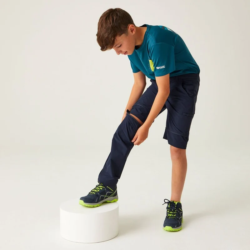 Regatta Highton Stretch Zip Off Kinder Outdoorhose navy