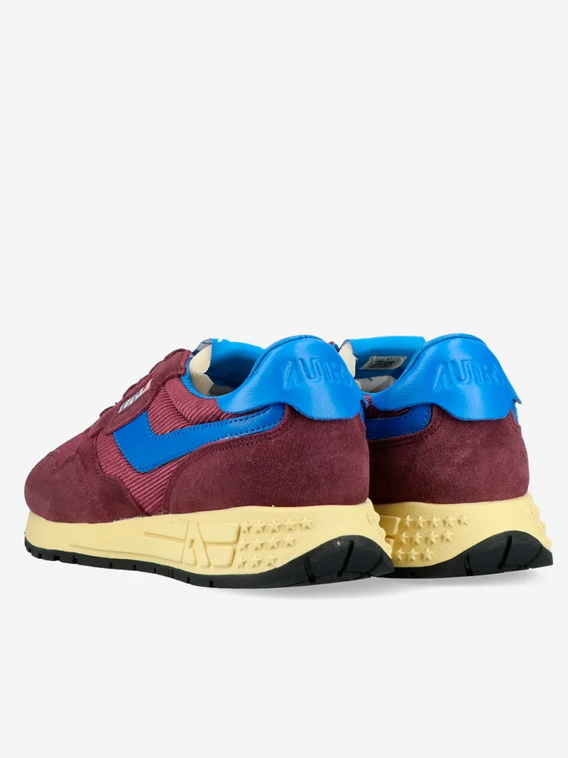 Sneakers Reelwind in suede viola e nylon blu