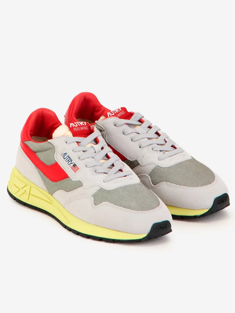 Sneakers Reelwind in suede e mesh grigie