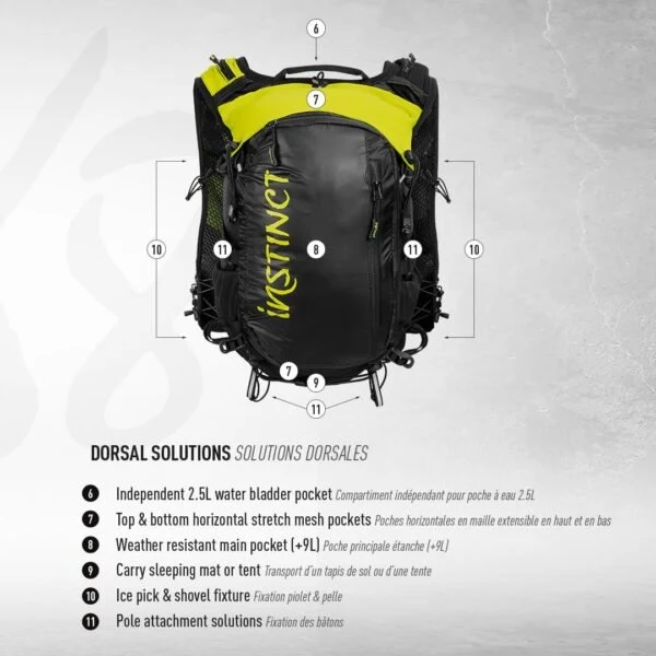 Instinct Trail | X8 18 L | Trailvest | Zonder flessen