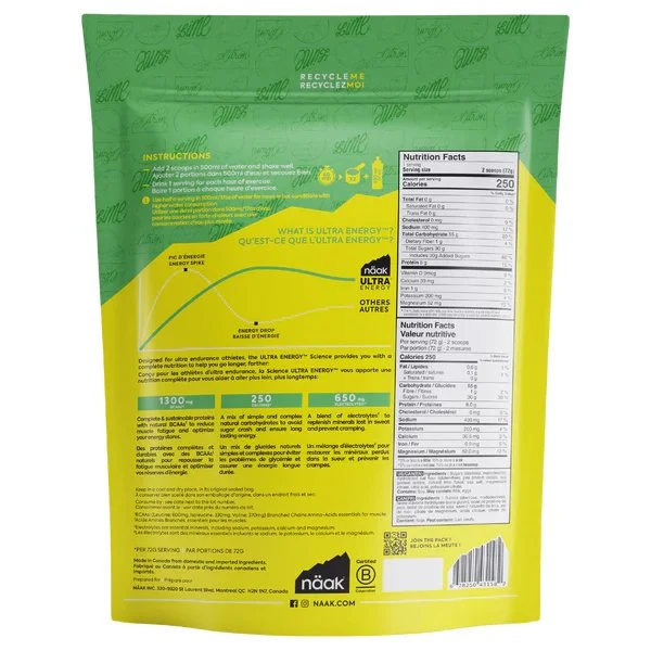 Näak Ultra Energy Drink Mix 250 (55g Carbs)
