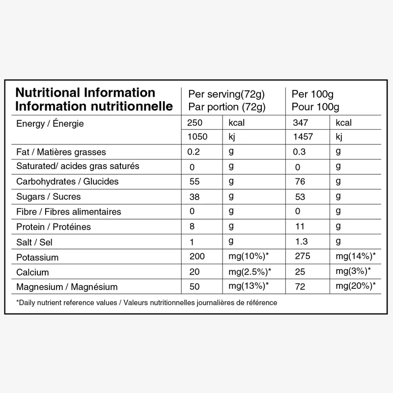 Näak Ultra Energy Drink Mix 250 (55g Carbs)
