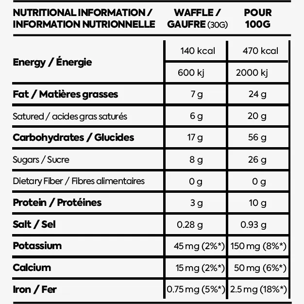 Näak Ultra Energy Waffles (17g Carbs)