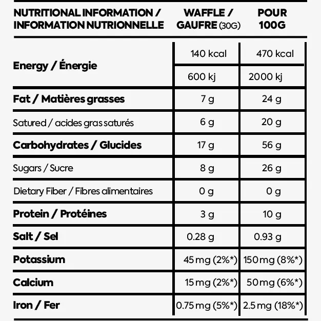 Näak Ultra Energy Waffles (17g Carbs)