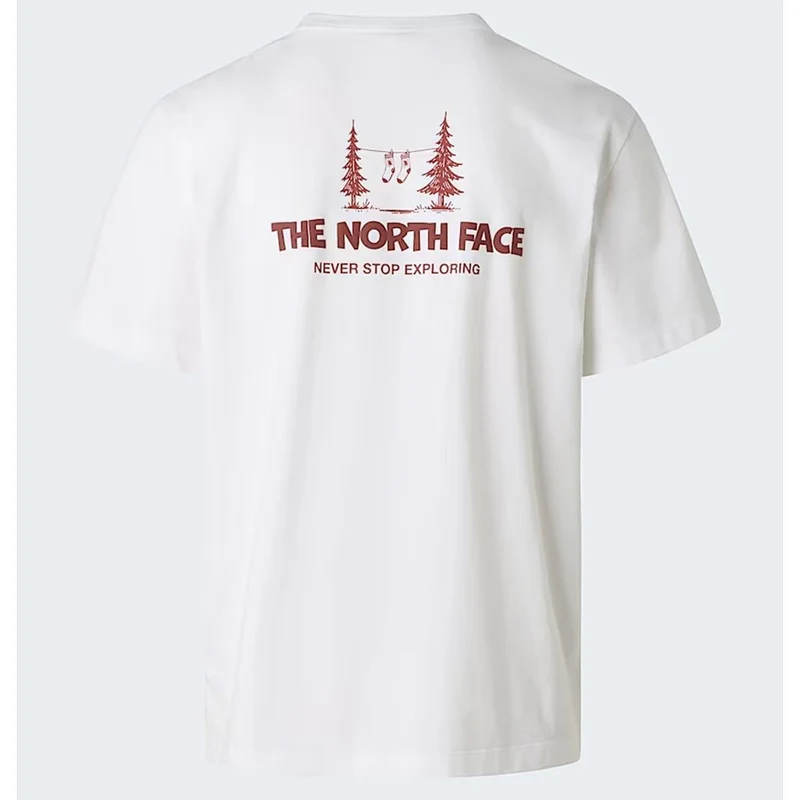 The North Face Camping Relaxed SS Unisex Tee graphic tnf white