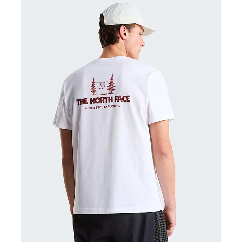 The North Face Camping Relaxed SS Unisex Tee graphic tnf white