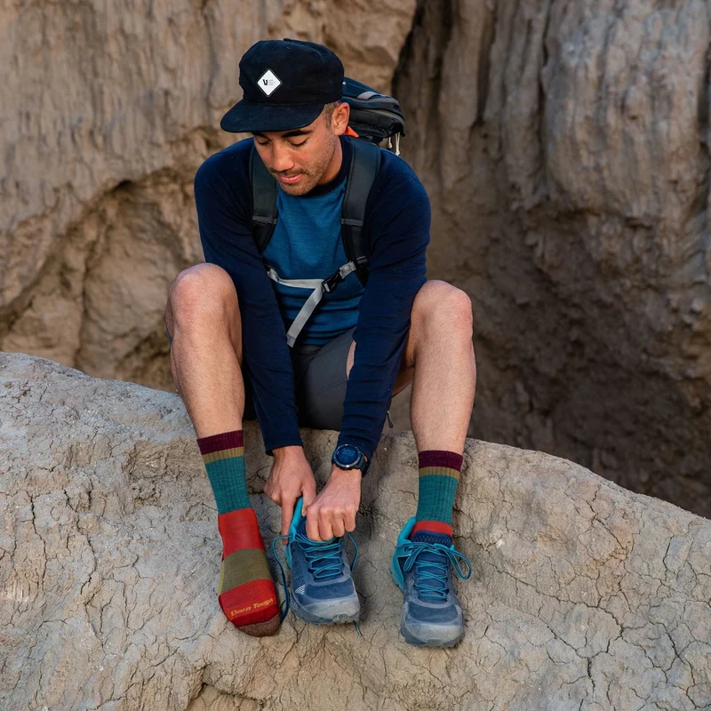 Darn Tough 1924 Heady Stripe Micro Crew Cushion Heren