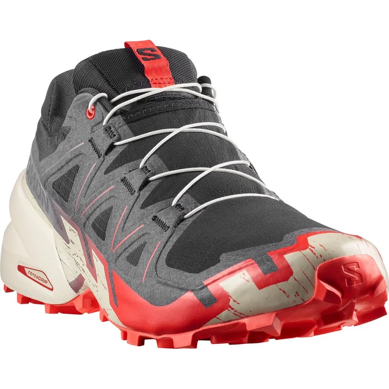 Salomon Shoes Speedcross 6 Herren Trailrunningschuh Black/fird/almilk black-fiery-red-almond-milk