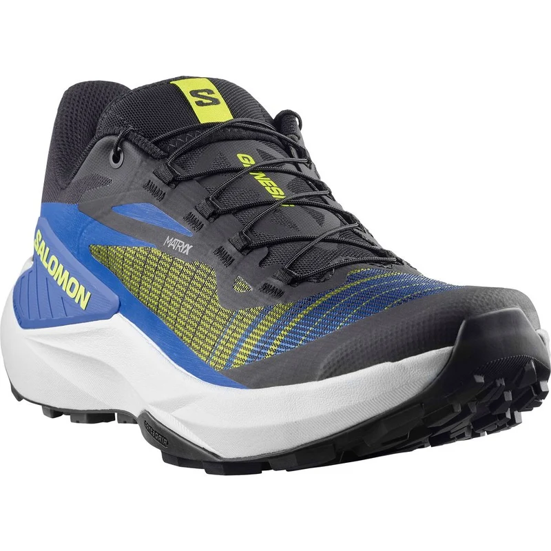 Salomon Shoes Genesis Herren Trailrunningschuh Black/acid Lime/bluing black-acid-lime-bluing