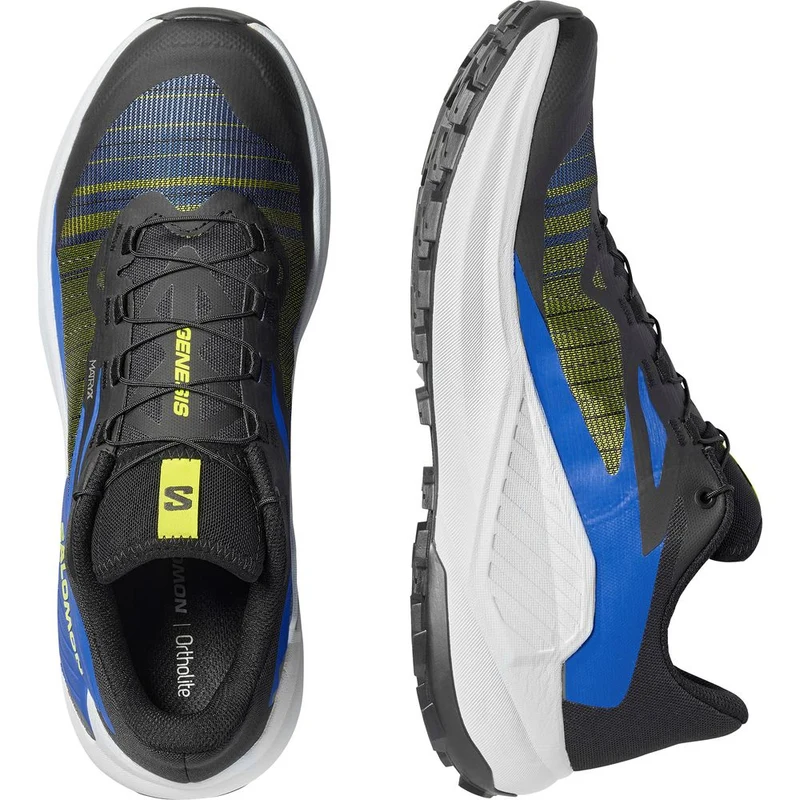 Salomon Shoes Genesis Herren Trailrunningschuh Black/acid Lime/bluing black-acid-lime-bluing