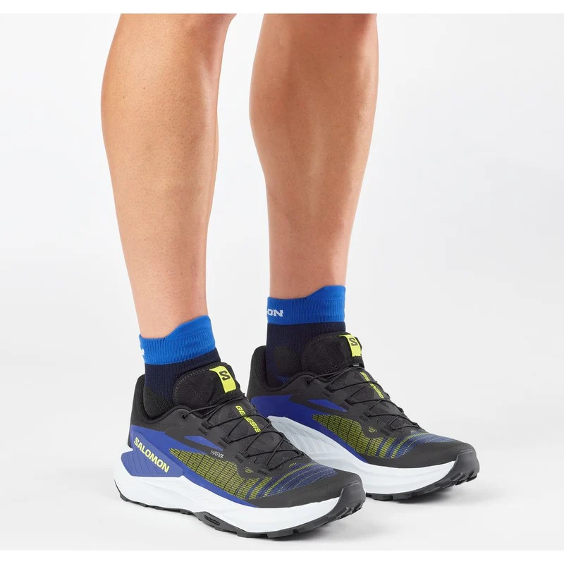 Salomon Shoes Genesis Herren Trailrunningschuh Black/acid Lime/bluing black-acid-lime-bluing