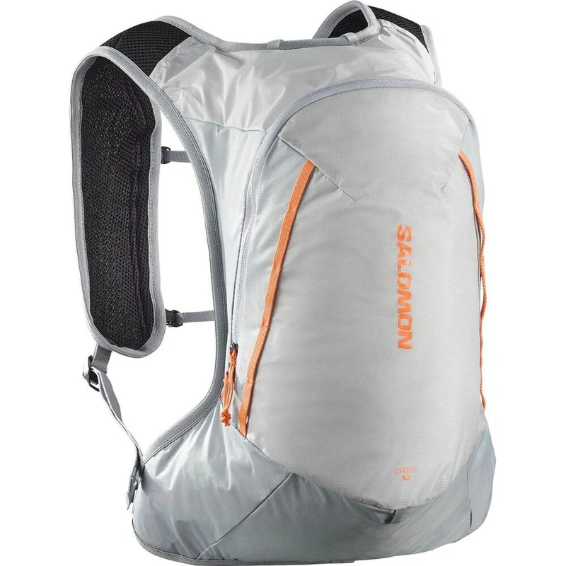 Salomon Cross 12 Trailrunning-Rucksack gray-violet-quarry-nectarine