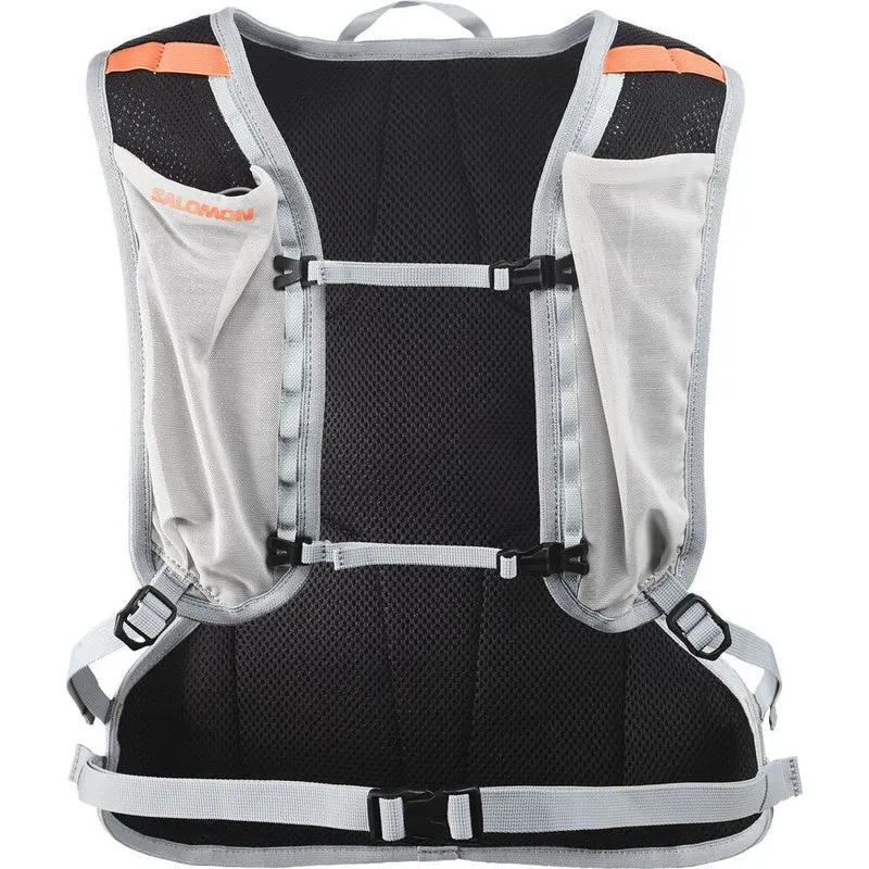 Salomon Cross 12 Trailrunning-Rucksack gray-violet-quarry-nectarine