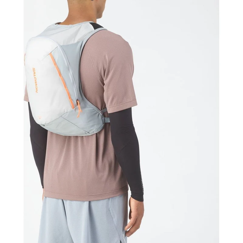 Salomon Cross 12 Trailrunning-Rucksack gray-violet-quarry-nectarine