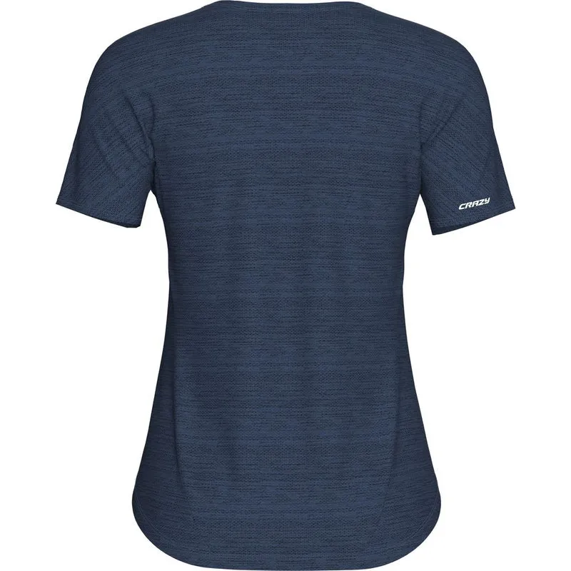 Crazy Idea Exit Damen T-Shirt blue