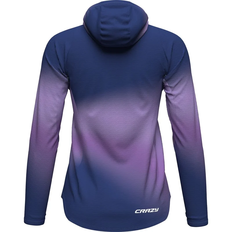 Crazy Idea Sun Hoodie Damen Langarmshirt aster