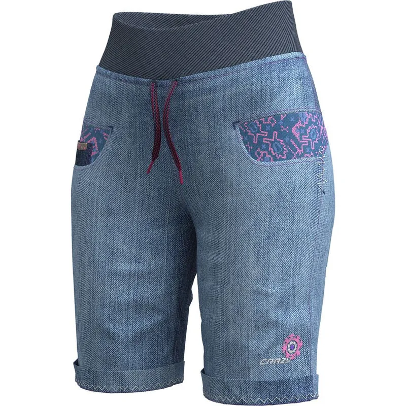 Crazy Idea Aria Damen Klettershort light-jeans