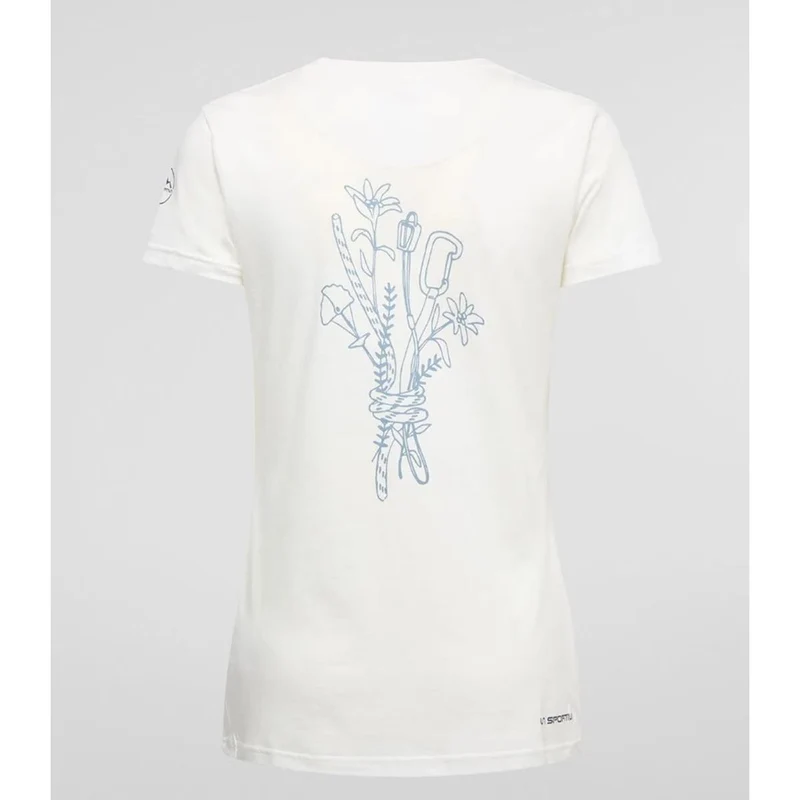 La Sportiva Climb Flower T-Shirt Damen chalk/limestone