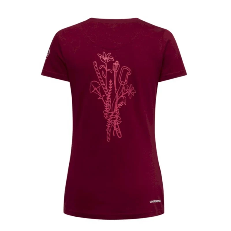 La Sportiva Climb Flower T-Shirt W redwood/azalea