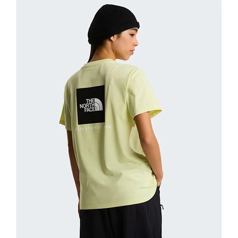 The North Face Evolution NSE Box relaxt geschnittenes T-Shirt für Damen Lemon Mist