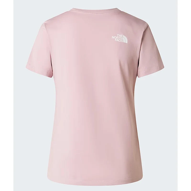 The North Face Evolution Half Dome schmal geschnittenes T-Shirt für Damen Metal Pink