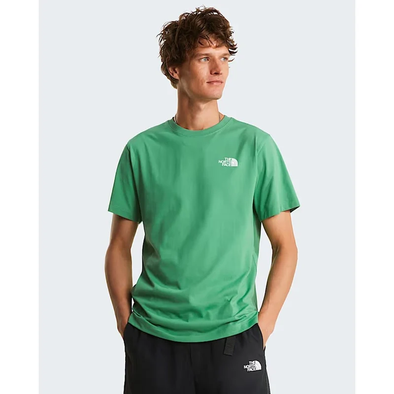 The North Face Evolution NSE Box normal geschnittenes T-Shirt für Herren Dimmed algae