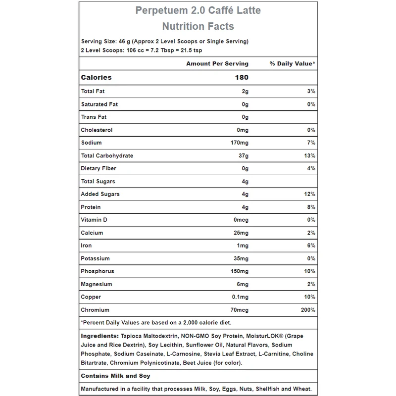 Hammer Nutrition | Perpetuem 2.0 | Ultra Sportdrank | 37 Gram Carbs