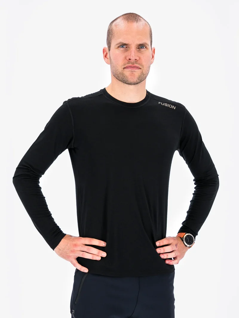 C3 Merino LS Black