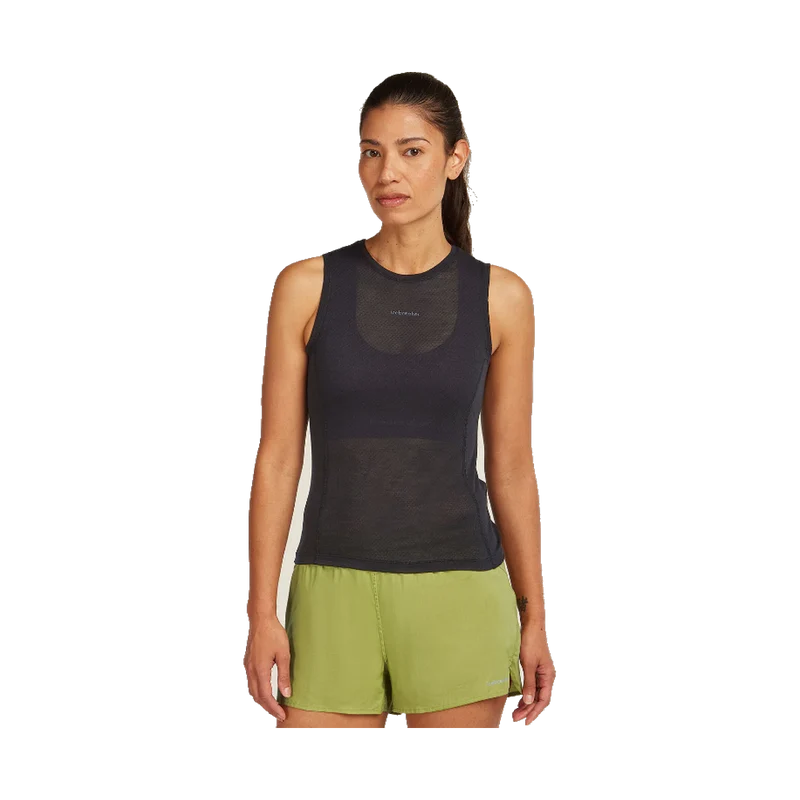Icebreaker 75 Cool Lite Featherlight Tank Woman Black