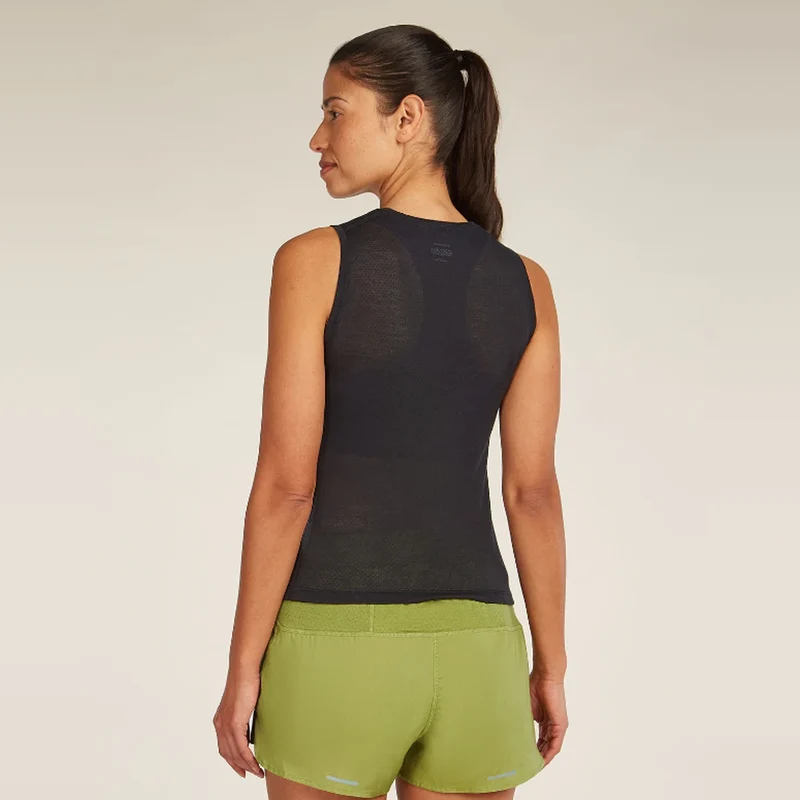 Icebreaker 75 Cool Lite Featherlight Tank Woman Black