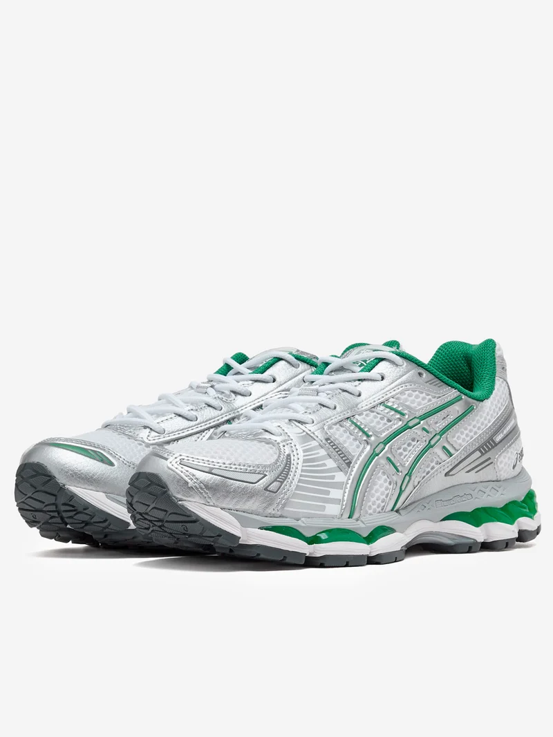 Gel Kayano 12.1 bianche, argento e verdi