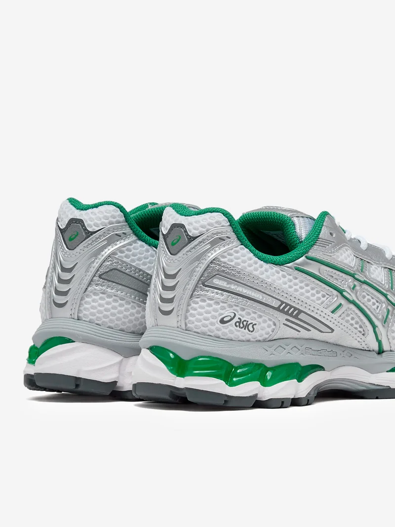 Gel Kayano 12.1 bianche, argento e verdi