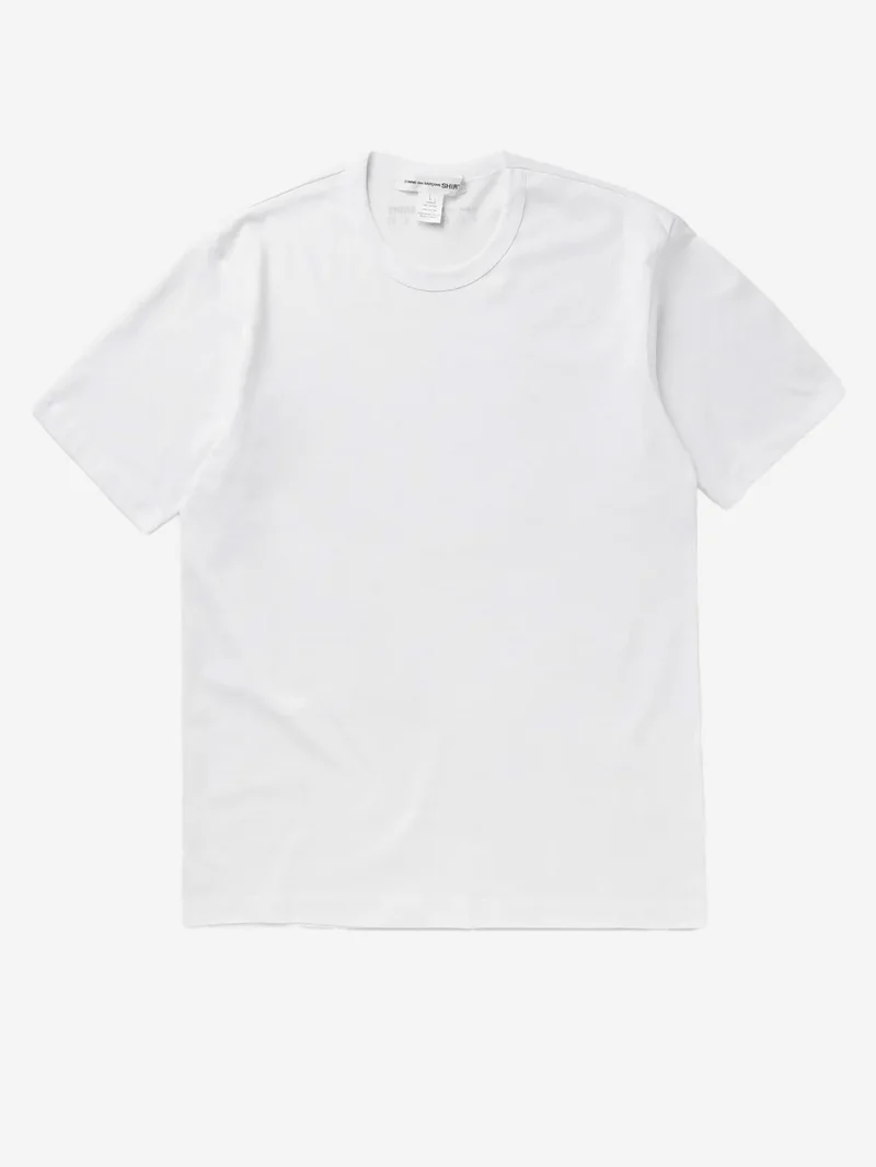 T-shirt bianca minimal con grafica 'Forever'