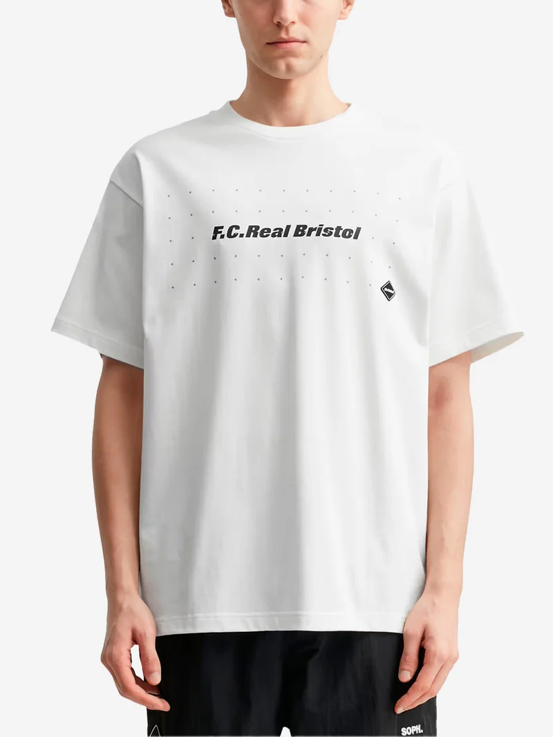 T-shirt bianca con grafica 54 stars