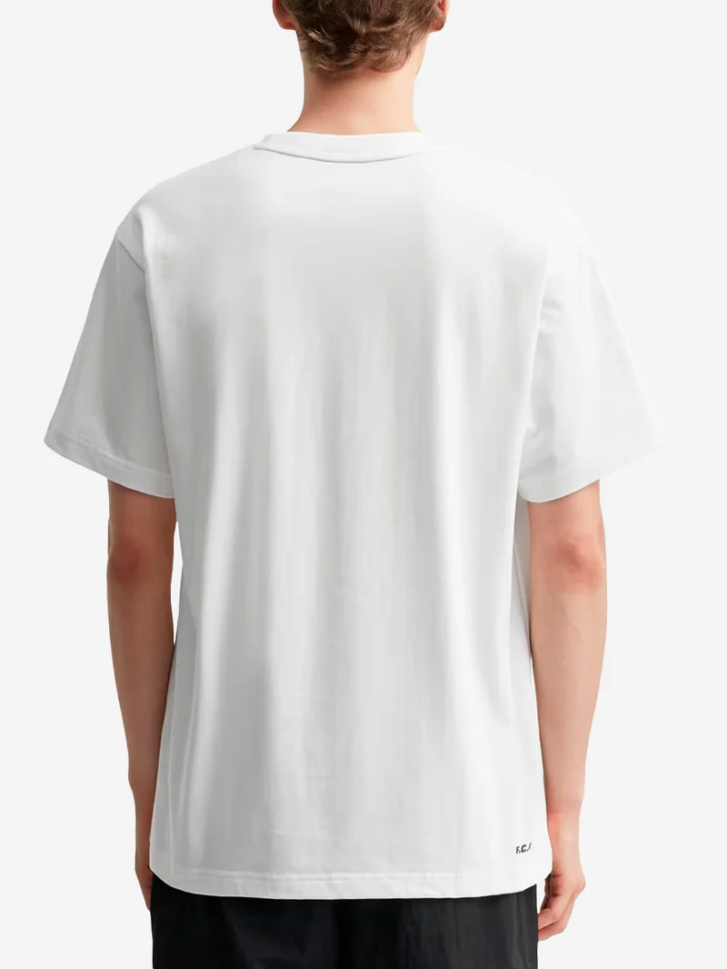 T-shirt bianca con grafica 54 stars