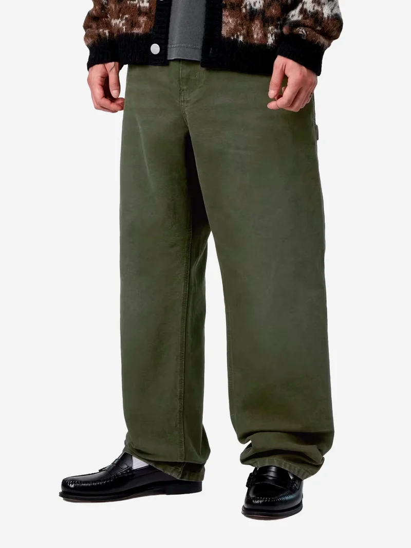 Pantaloni 'Single Knee' oliva