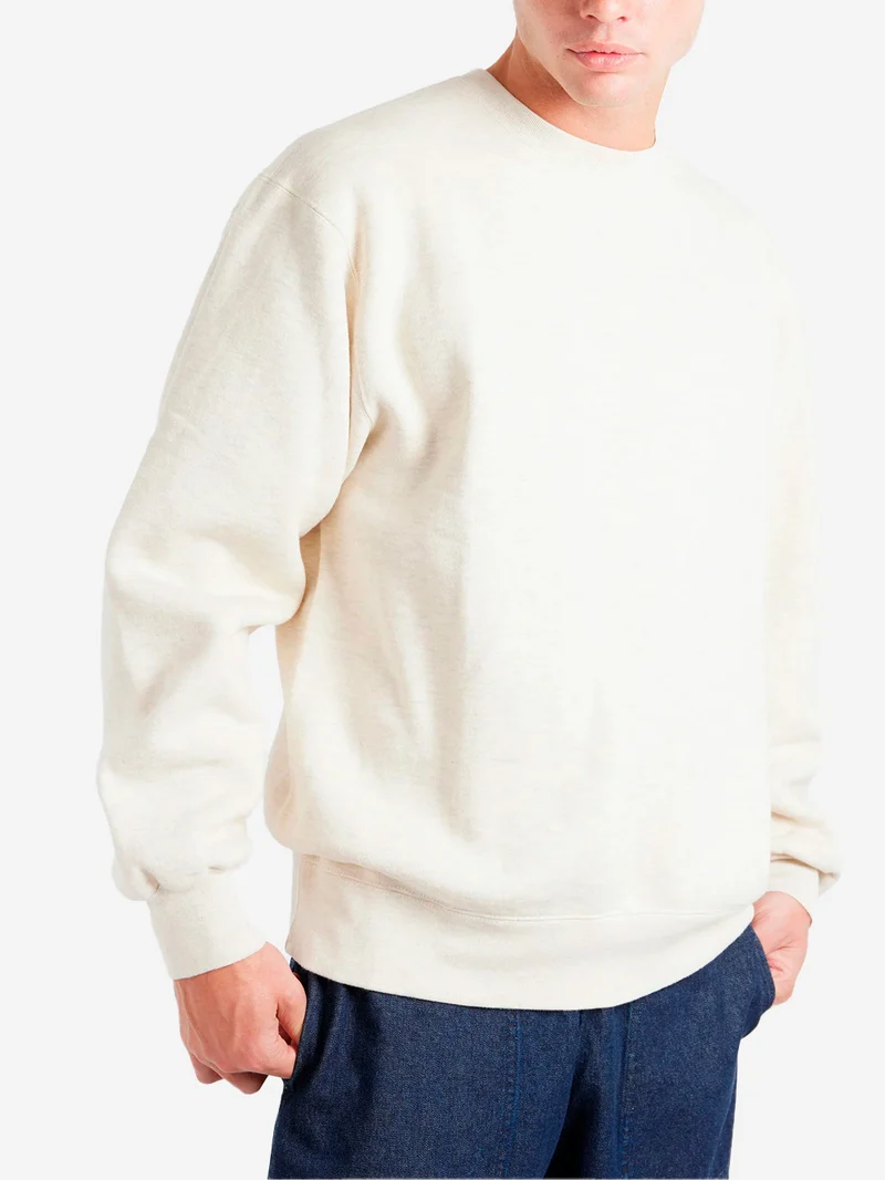 Felpa girocollo Raised Back beige